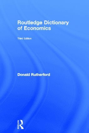 bokomslag Routledge Dictionary of Economics