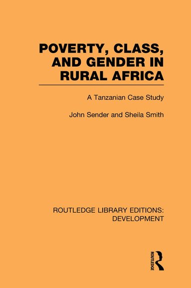 bokomslag Poverty, Class and Gender in Rural Africa