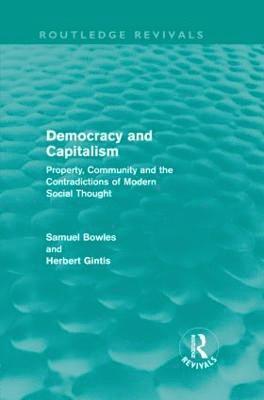 Democracy and Capitalism (Routledge Revivals) 1