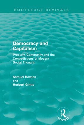 Democracy and Capitalism (Routledge Revivals) 1