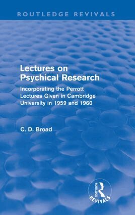 C. D. Broad - Lectures on Psychical Research (Routledge Revivals), Häftad