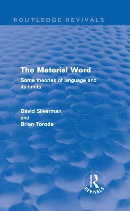 Material Word (Routledge Revivals)