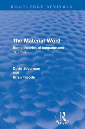 David Silverman - Material Word (Routledge Revivals), Häftad