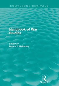 bokomslag Handbook of War Studies (Routledge Revivals)