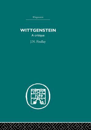 J.N. Findlay - Wittgenstein, Häftad