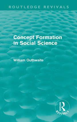 Concept Formation in Social Science (Routledge Revivals) 1