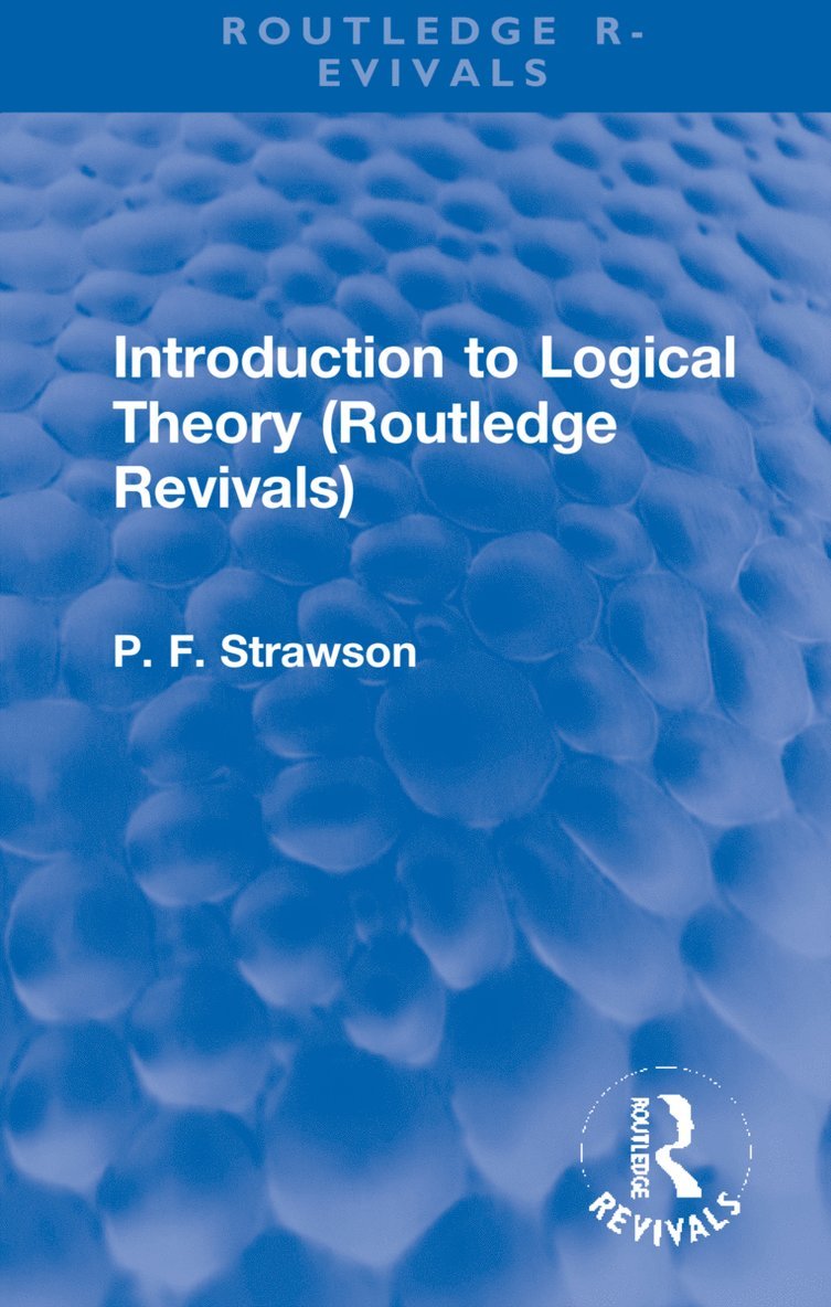 Introduction to Logical Theory 1