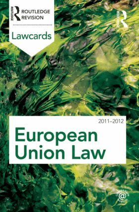 Routledge - European Union Lawcards 2011-2012, Häftad