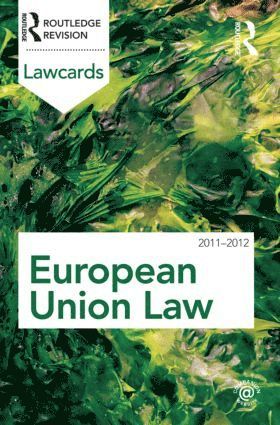 bokomslag European Union Lawcards 2011-2012