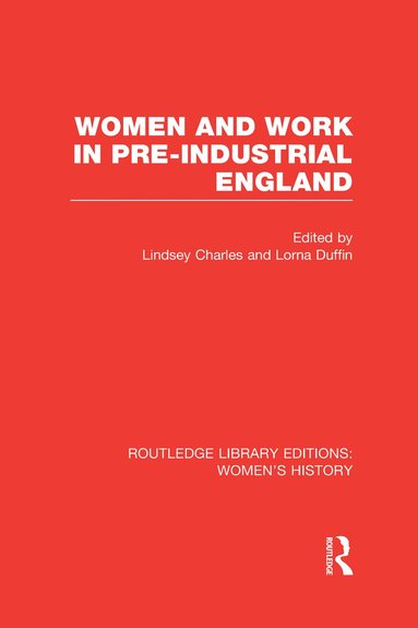 bokomslag Women and Work in Pre-industrial England