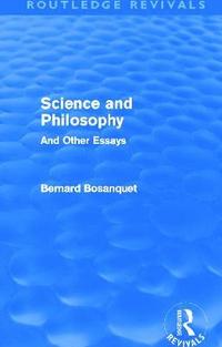 bokomslag Science and Philosophy (Routledge Revivals)