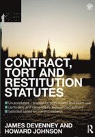 bokomslag Contract, Tort and Restitution Statutes 2012-2013
