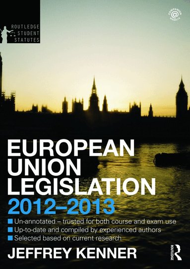 Jeffrey Kenner, Jeff Kenner, D.G. Cracknell - European Union Legislation, Häftad