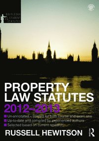 bokomslag Property Law Statutes 2012-2013