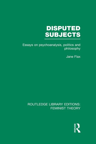 bokomslag Disputed Subjects (RLE Feminist Theory)