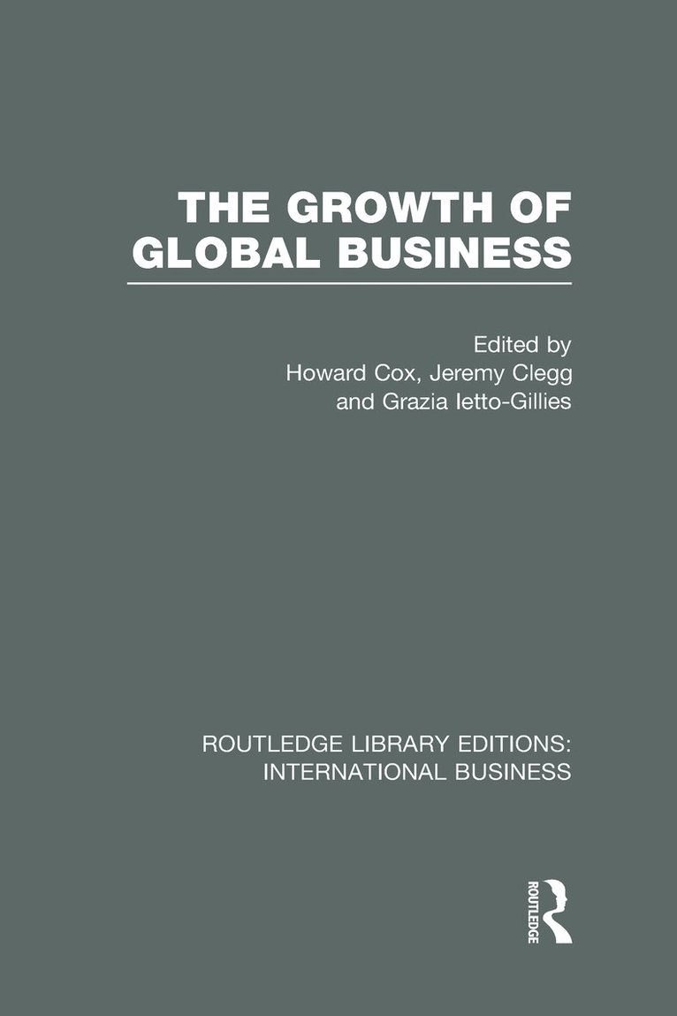 Growth of Global Business (RLE International Business)