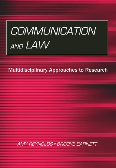 Amy Reynolds, Brooke Barnett - Communication and Law, Häftad