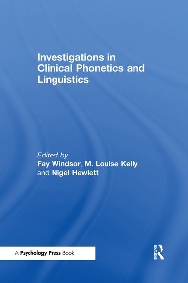 bokomslag Investigations in Clinical Phonetics and Linguistics