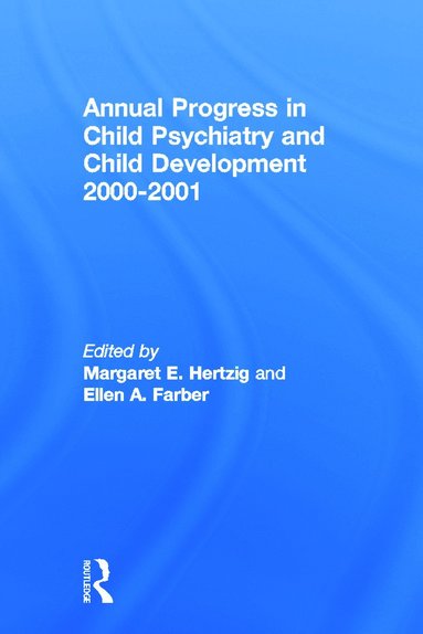 bokomslag Annual Progress in Child Psychiatry and Child Development 2000-2001