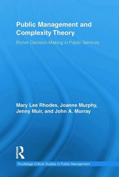 bokomslag Public Management and Complexity Theory