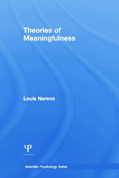 Louis Narens - Theories of Meaningfulness, Häftad