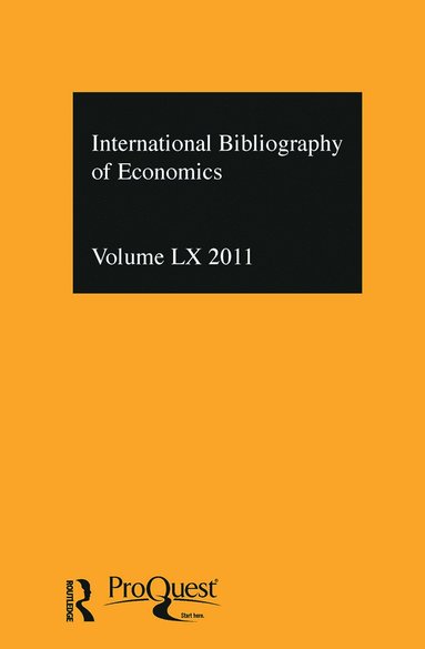 bokomslag IBSS: Economics: 2011 Vol.60