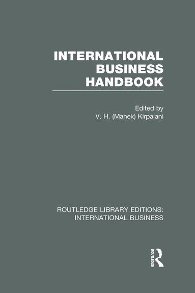 bokomslag International Business Handbook (RLE International Business)