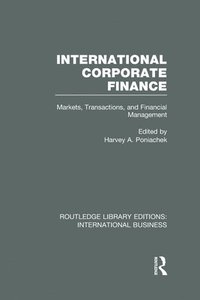 bokomslag International Corporate Finance (RLE International Business)