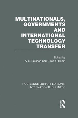 Multinationals, Governments and International Technology Transfer (RLE International Business) 1