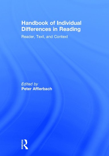 bokomslag Handbook of Individual Differences in Reading