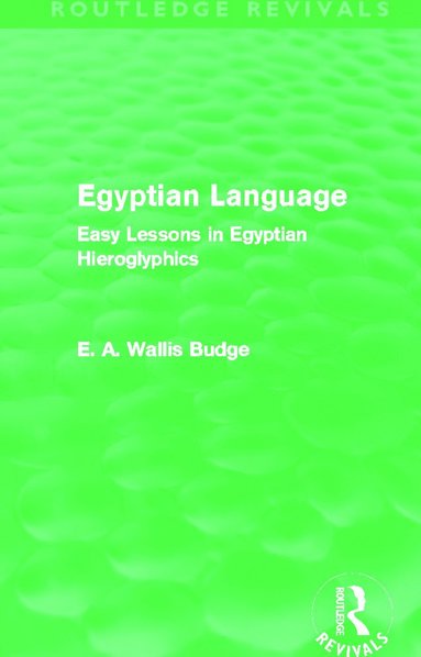 bokomslag Egyptian Language (Routledge Revivals)