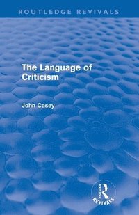 bokomslag The Language of Criticism (Routledge Revivals)