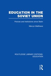 bokomslag Education in the Soviet Union