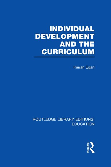 bokomslag Individual Development and the Curriculum