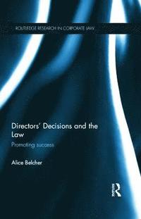 bokomslag Directors Decisions and the Law