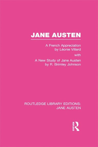 bokomslag Jane Austen (RLE Jane Austen)