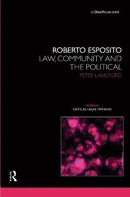 Peter Langford, Peter (Edge Hill University) Langford - Roberto Esposito, Inbunden