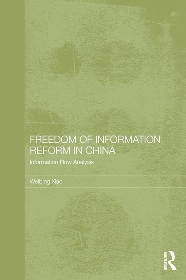 bokomslag Freedom of Information Reform in China