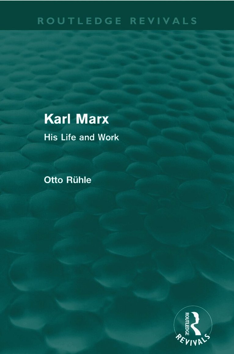 Karl Marx (Routledge Revivals)
