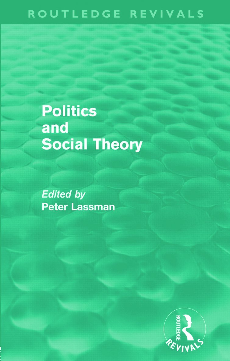 Politics and Social Theory 1