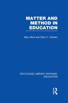 Matter and Method in Education 1
