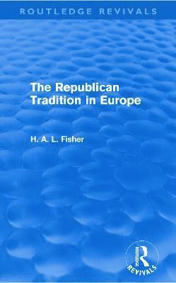 bokomslag The Republican Tradition in Europe