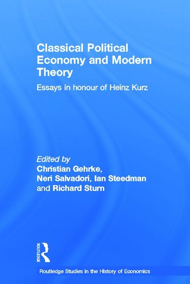 bokomslag Classical Political Economy and Modern Theory