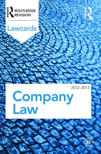 bokomslag Company Lawcards 2012-2013