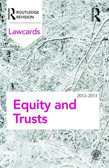 bokomslag Equity and Trusts Lawcards 2012-2013