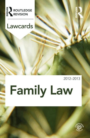 Routledge - Family Lawcards 2012-2013, Häftad