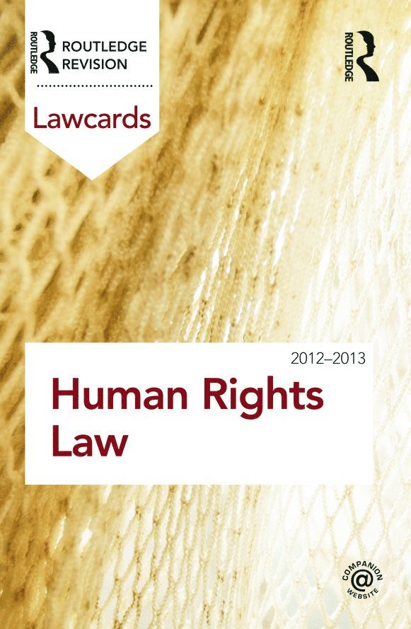 Human Rights Lawcards 2012-2013 1