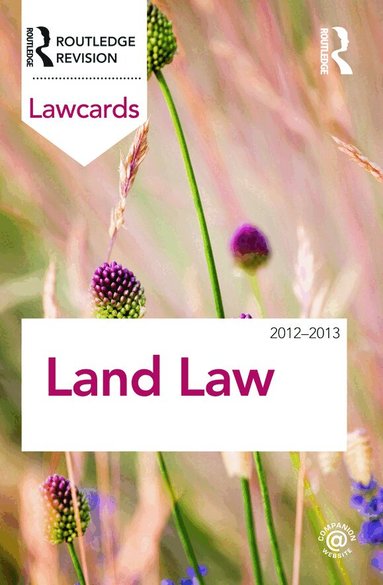 Routledge - Land Law Lawcards 2012-2013, Häftad
