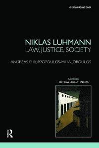 bokomslag Niklas Luhmann: Law, Justice, Society