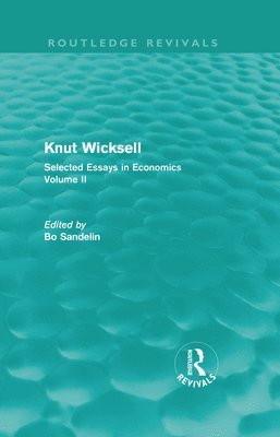 Knut Wicksell (Routledge Revivals) 1
